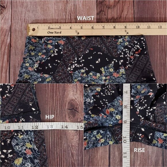 Lululemon Sz 4 Wunder Under Hi-Rise 7/8 Tight 25" Assemblage Alpine White Multi - Picture 10 of 11